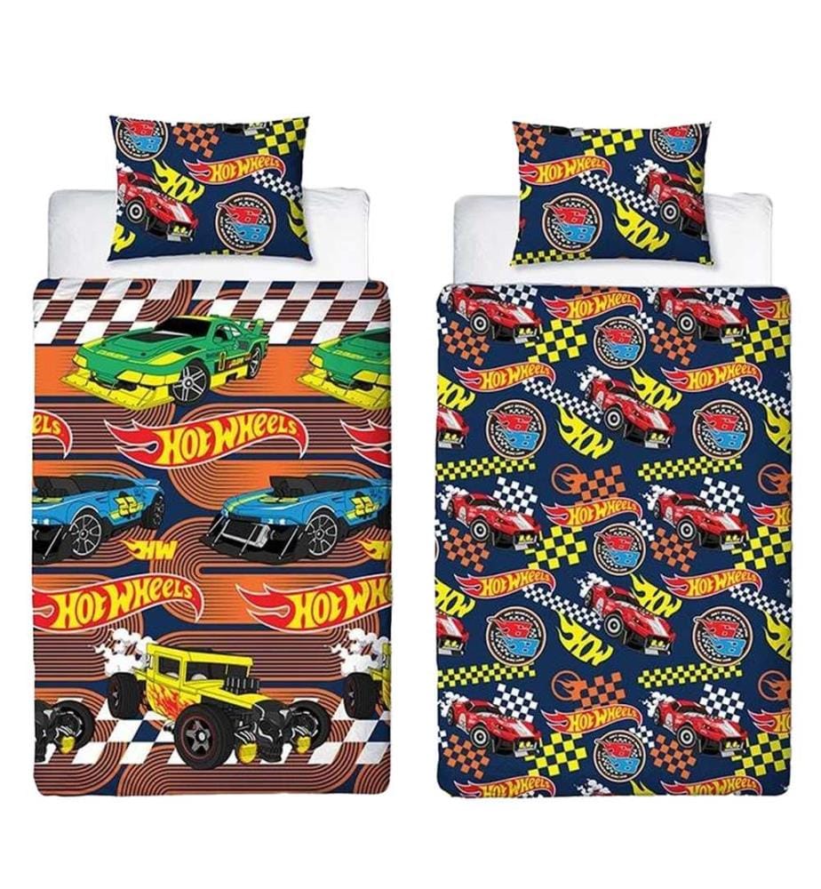 Hot Wheels - "Racer" Einzelbett Bettwäsche-Set Single