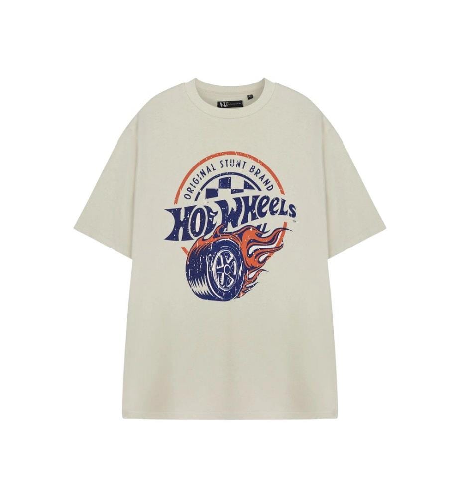Hot Wheels Mens Original Stunt Brand Short-Sleeved T-Shirt