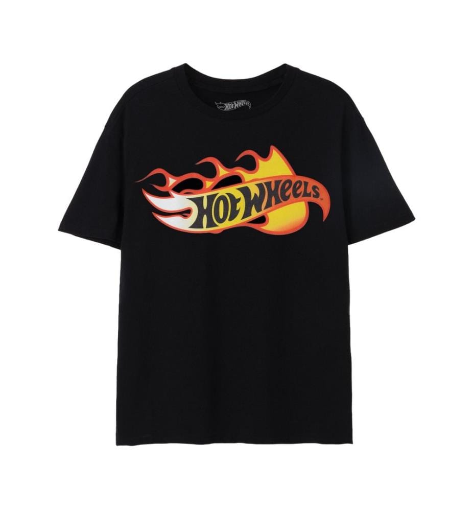 Hot Wheels Mens Flames Logo T-Shirt
