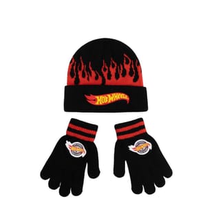 Hot Wheels - Ensemble bonnet et gants - Enfant