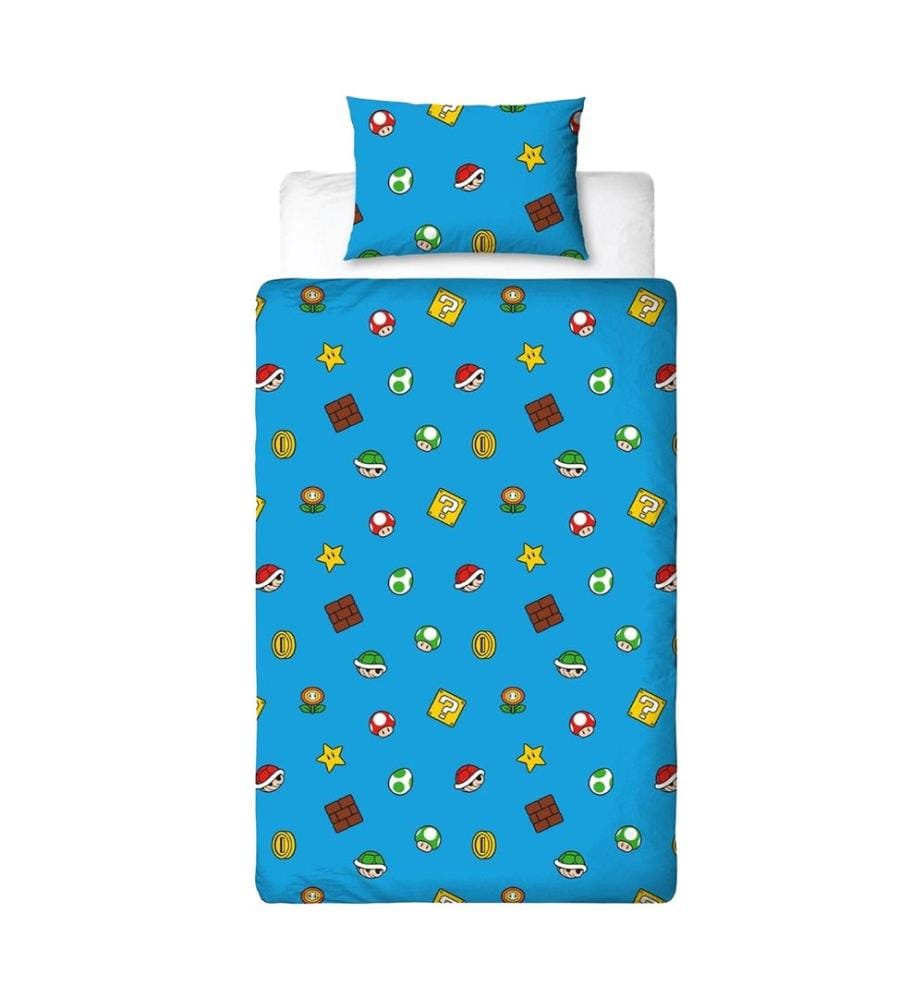 Super Mario - "Splitter" Einzelbett Bettwäsche-Set Single