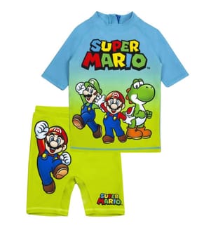 Super Mario Boys Short-Sleeved Swim Set