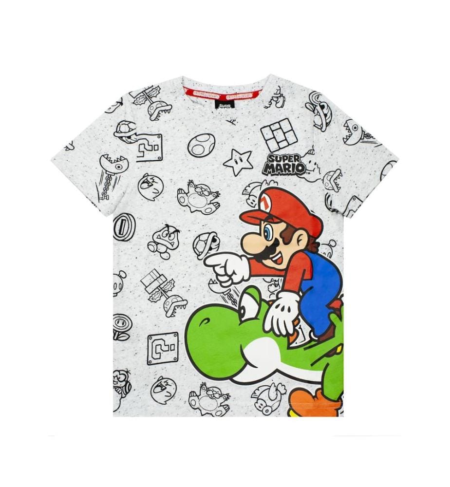 Super Mario Boys Yoshi Marl T-Shirt