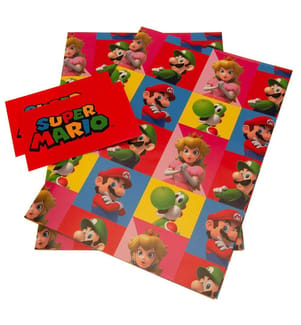 Super Mario - Figuren - Geschenkpapier 4er-Pack - Papier