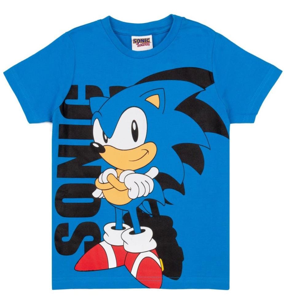 Sonic The Hedgehog Boys Cartoon Character T-Shirt