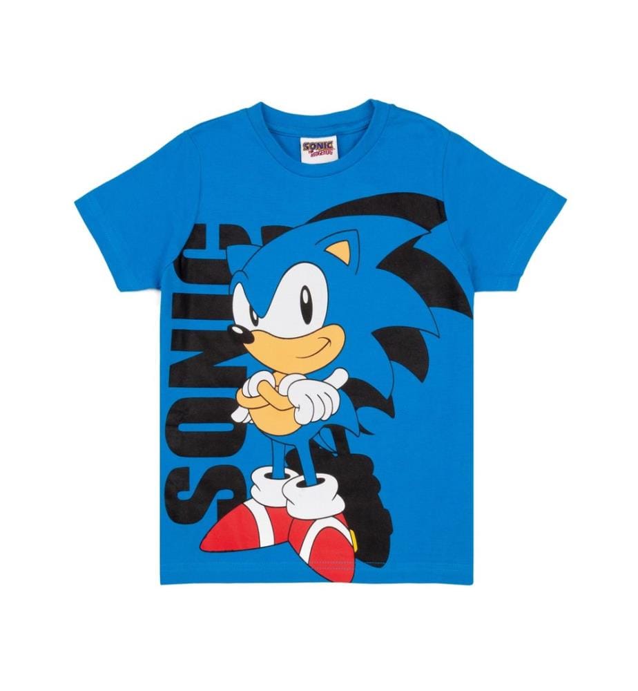 Sonic The Hedgehog Boys Cartoon Character T-Shirt