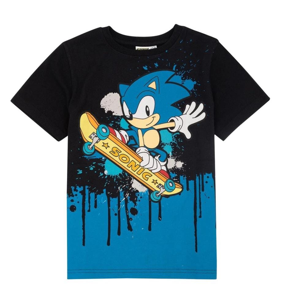 Sonic The Hedgehog Childrens/Kids Skateboard T-Shirt