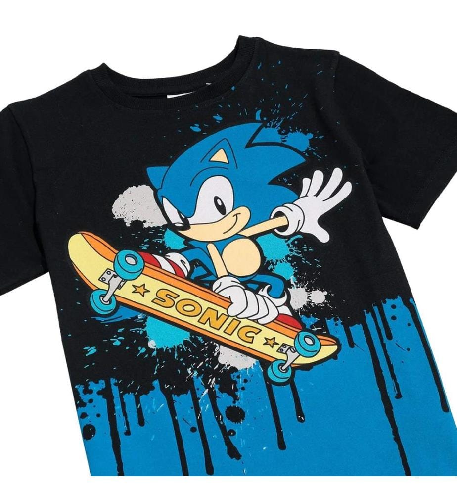 Sonic The Hedgehog Childrens/Kids Skateboard T-Shirt