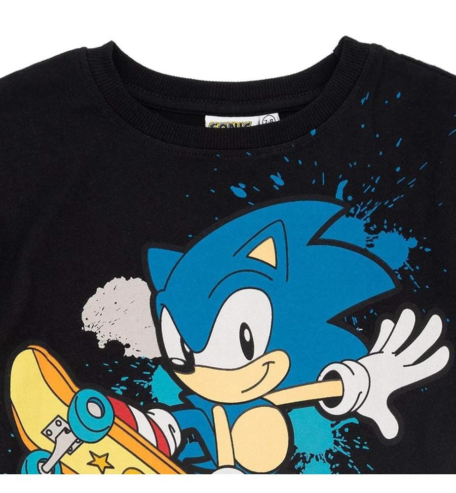 Sonic The Hedgehog Childrens/Kids Skateboard T-Shirt