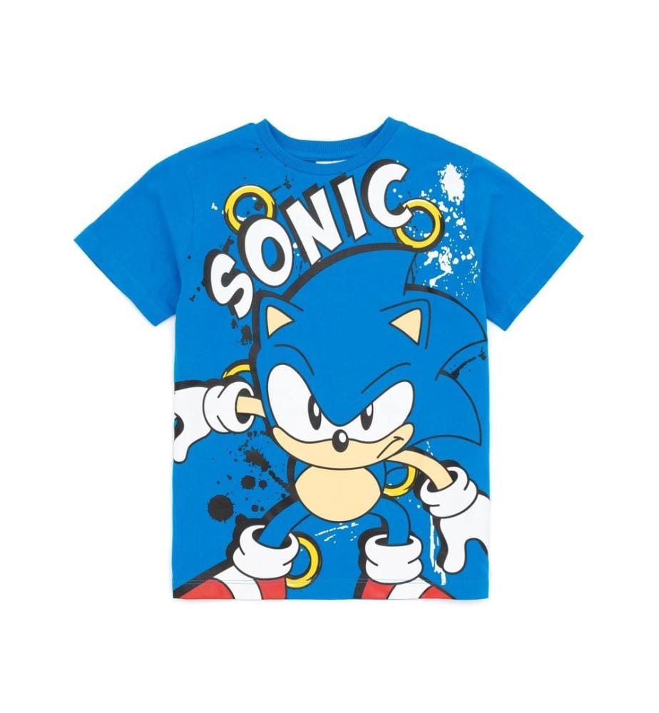 Sonic The Hedgehog Childrens/Kids Character T-Shirt (Pack of 2)