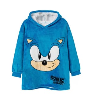 Sonic The Hedgehog Boys Fleece Hooded Hoodie Blanket