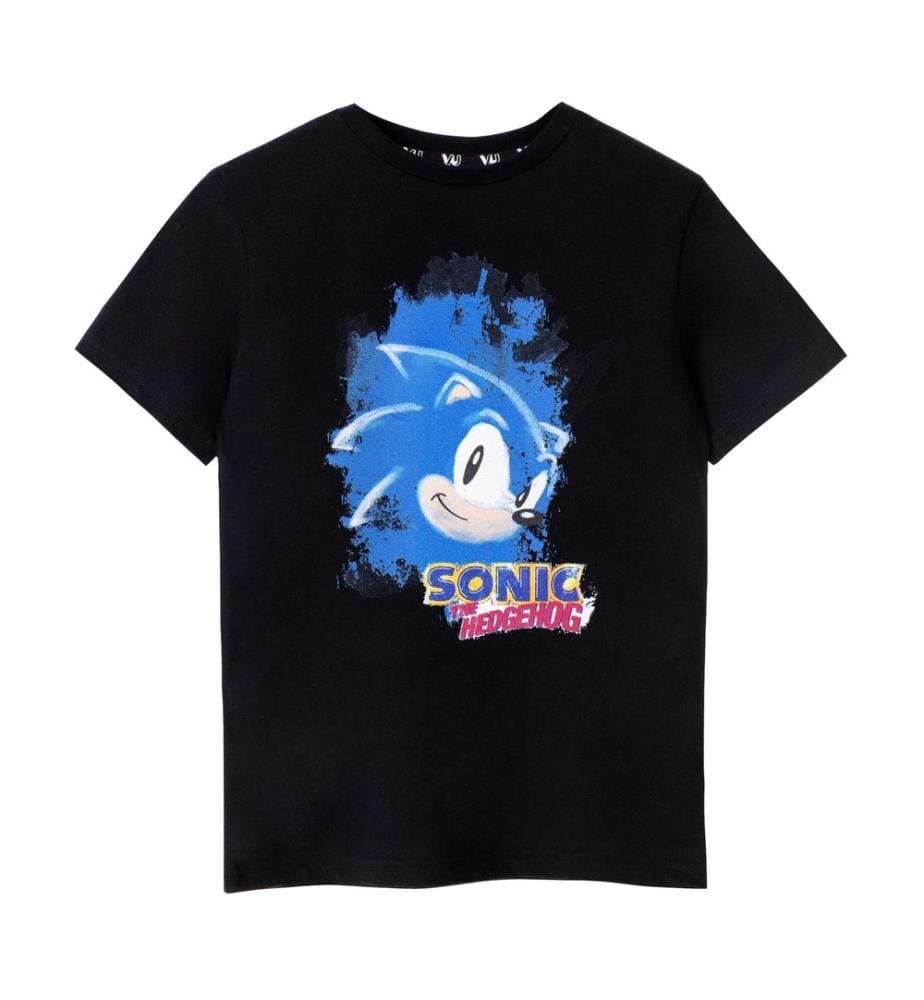 Sonic The Hedgehog Boys Watercolour Short-Sleeved T-Shirt