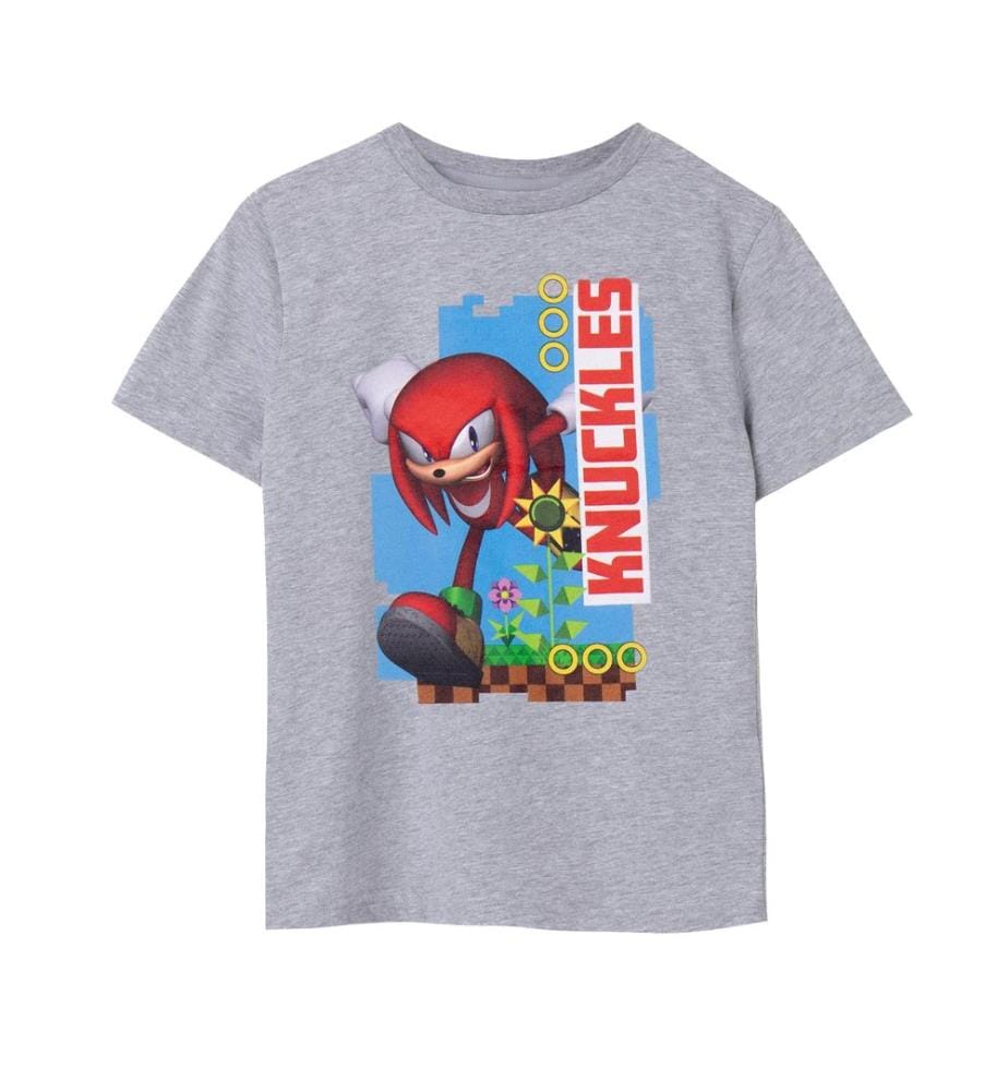 Sonic The Hedgehog Childrens/Kids Knuckles Short-Sleeved T-Shirt