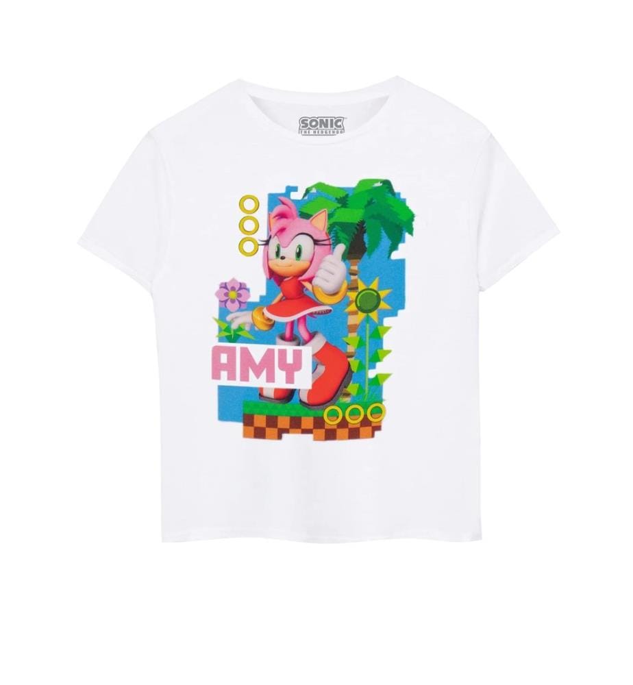 Sonic The Hedgehog Childrens/Kids Amy Short-Sleeved T-Shirt