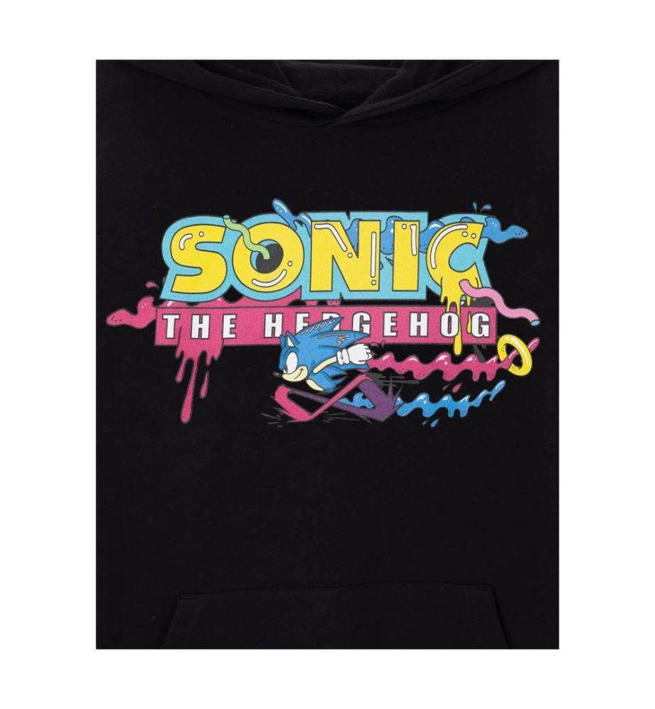 Sonic The Hedgehog Mens Psychedelic Logo Hoodie