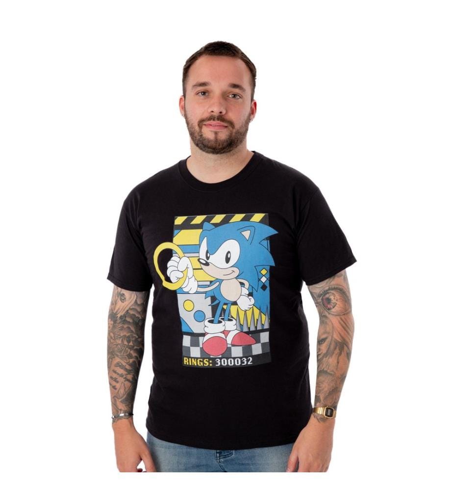 Sonic The Hedgehog Mens Classic Rings T-Shirt