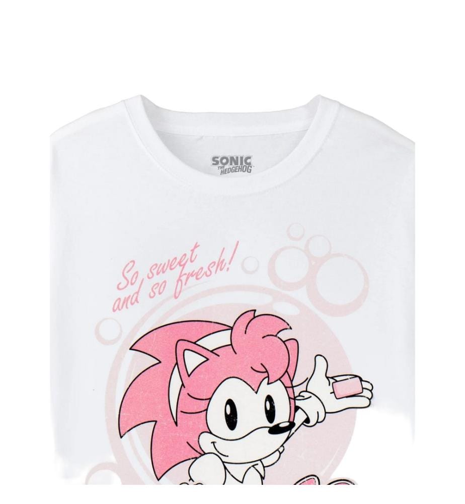 Sonic The Hedgehog - "Amy´s Bubblegum" T-Shirt für Damen  kurzärmlig
