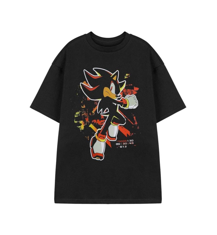 Sonic The Hedgehog Unisex Adult Shadow Paint Short-Sleeved T-Shirt