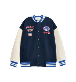 Sonic The Hedgehog Boys Racing Team Varsity Jacket