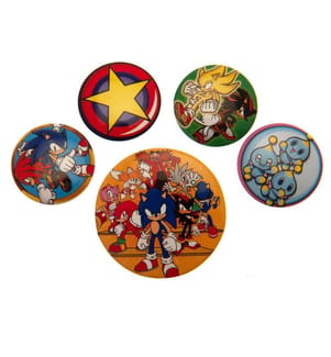 Sonic The Hedgehog - Anstecker-Set 5er-Pack