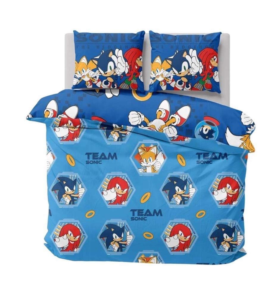 Sonic The Hedgehog - Team Bettwäsche, wendbar Single
