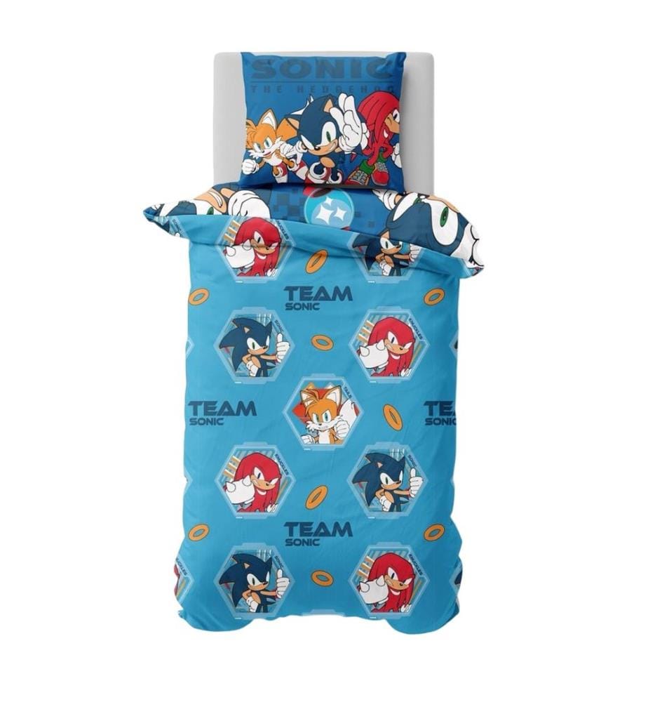 Sonic The Hedgehog - Team Bettwäsche, wendbar Single