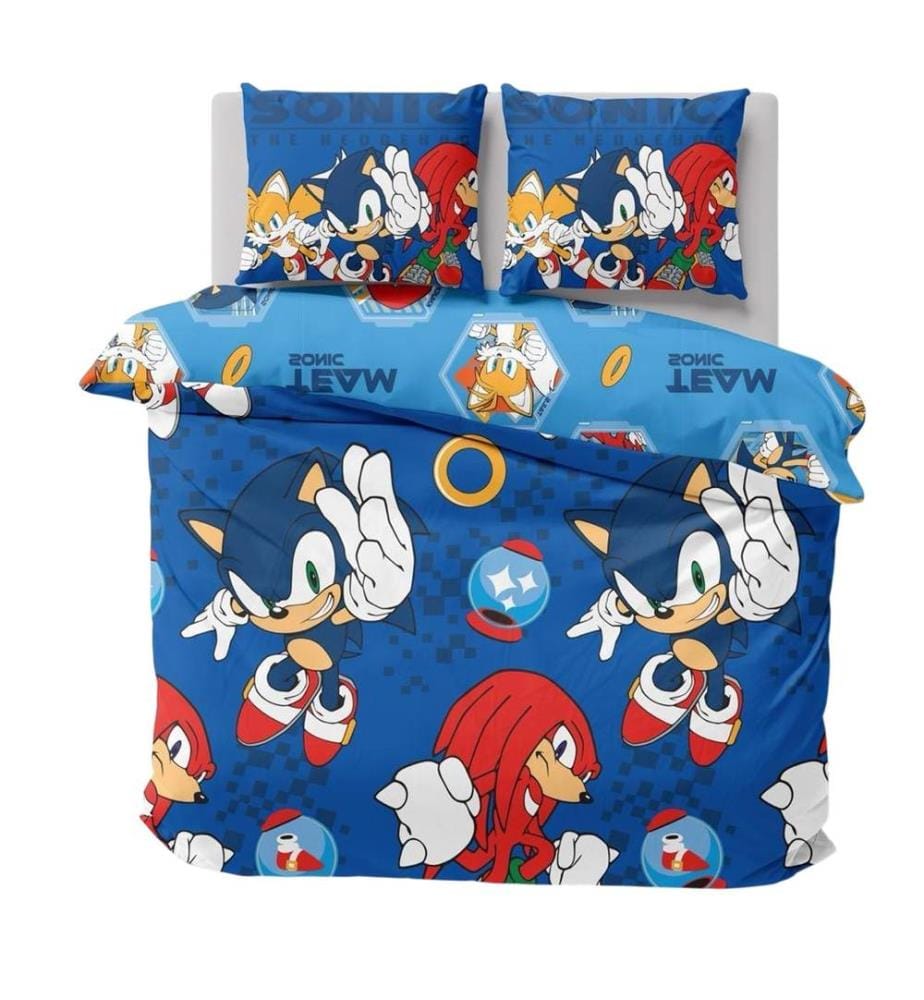 Sonic The Hedgehog - Team Bettwäsche, wendbar Single