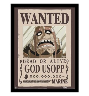 One Piece Wanted Usopp Framed Poster
