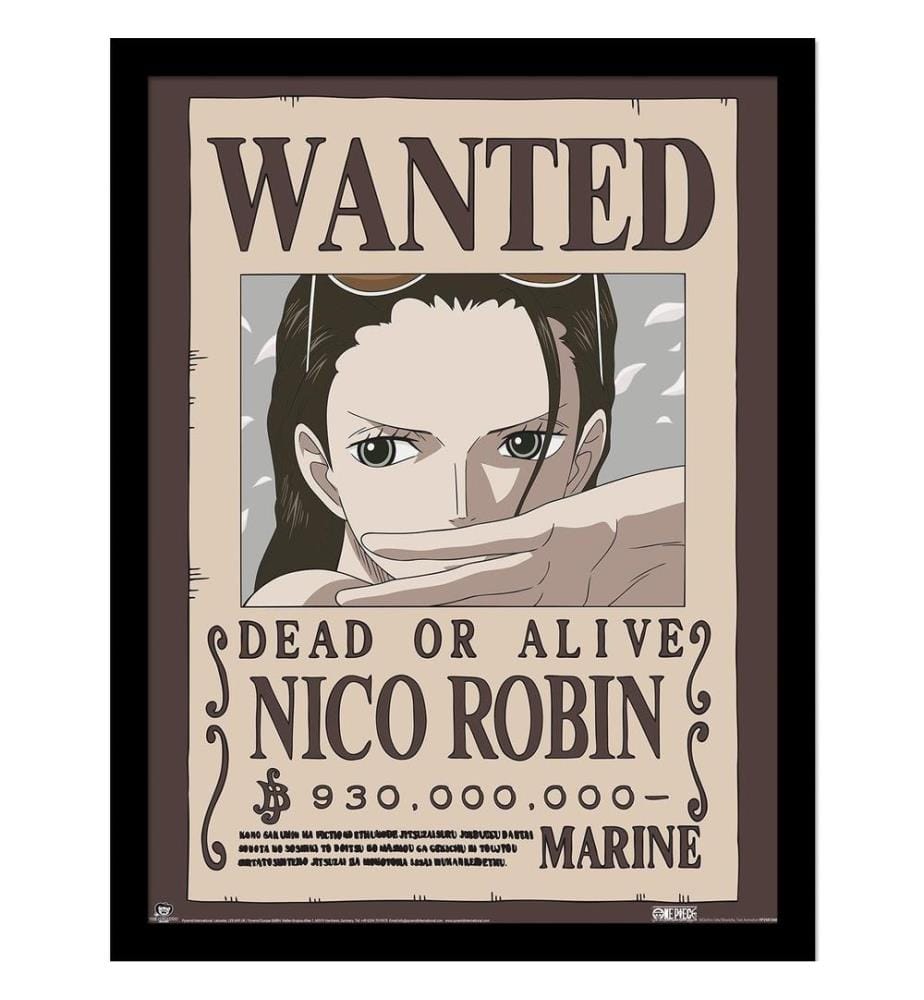 One Piece Wanted Nico Robin Framed Poster