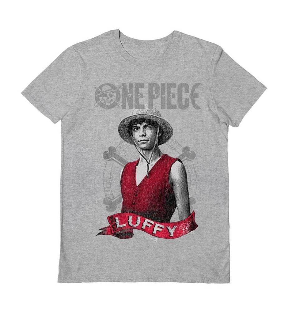 One Piece Unisex Adult Live Action Luffy T-Shirt