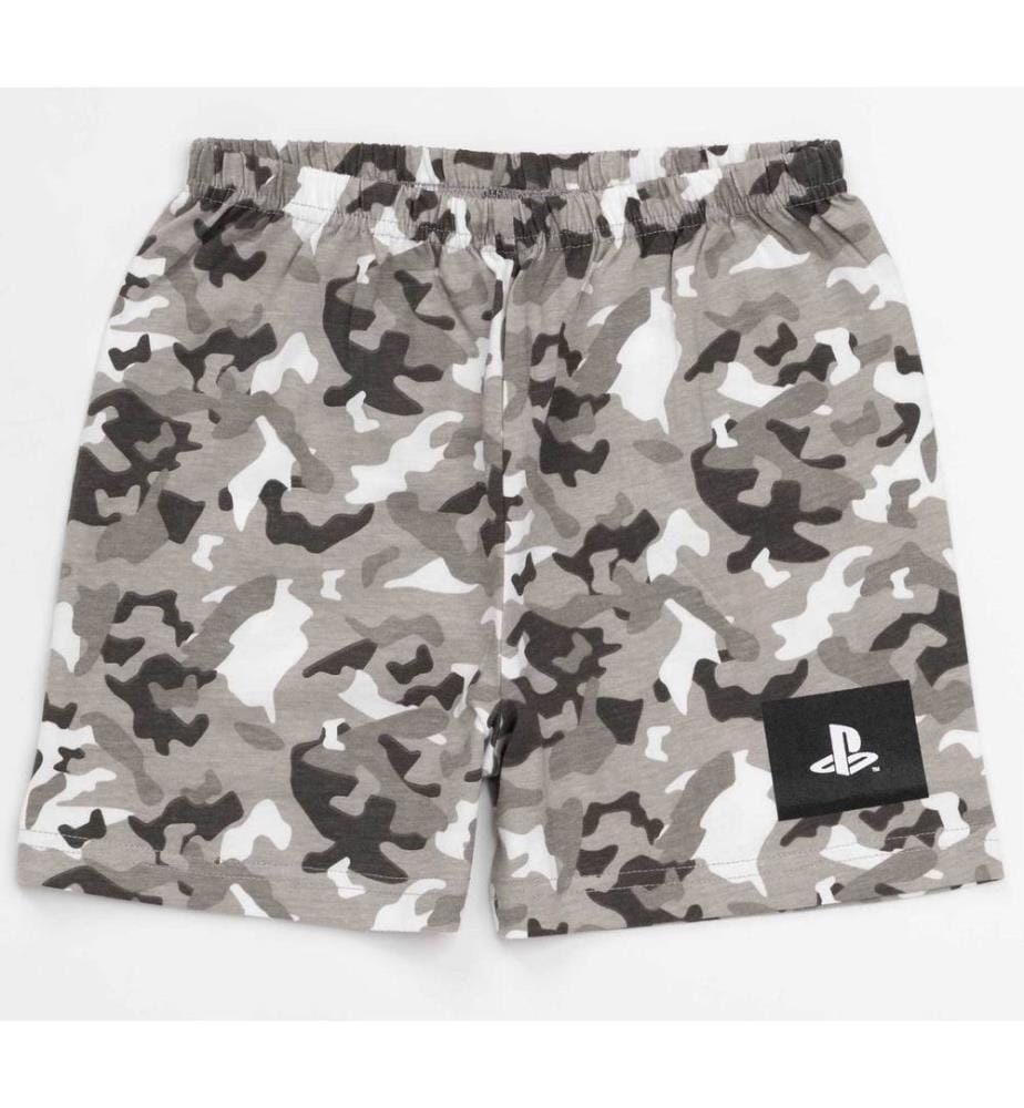 Playstation Boys Gaming Camo Short Pyjama Set