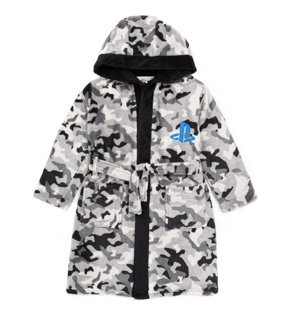 Playstation Childrens/Kids Camo Game Dressing Gown