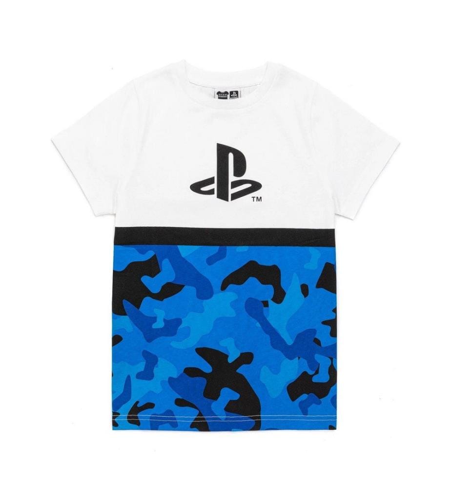 Playstation Boys Camo Logo T-Shirt