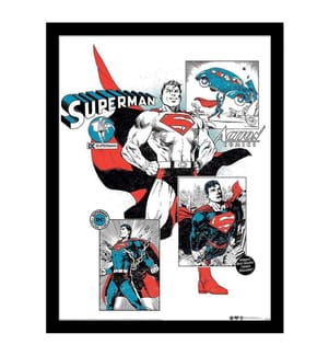 Superman Action Comics Framed Poster