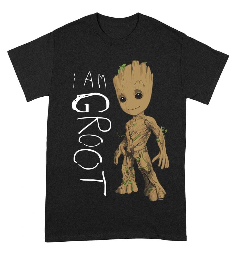 Guardians Of The Galaxy 2 Unisex Adult I Am Groot Scribble T-Shirt