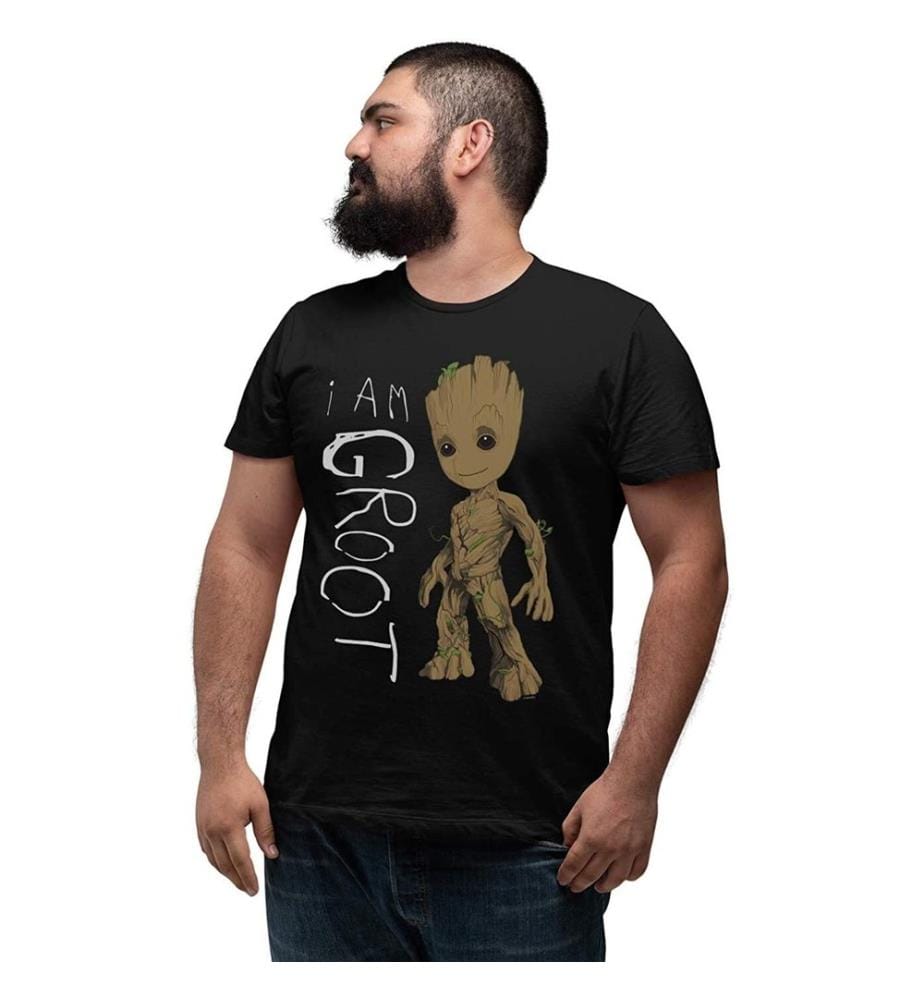 Guardians Of The Galaxy 2 Unisex Adult I Am Groot Scribble T-Shirt