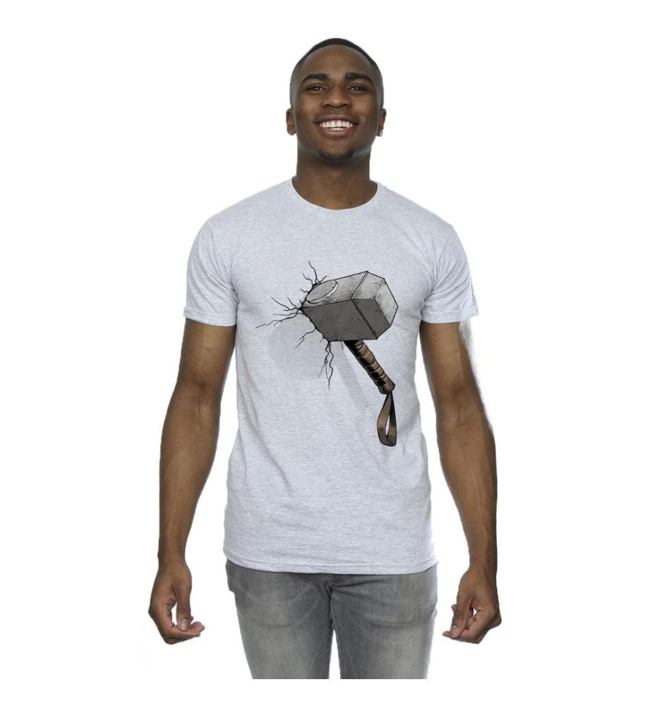 Marvel Universe - T-shirt motif Thor motif/style Marteau - Homme