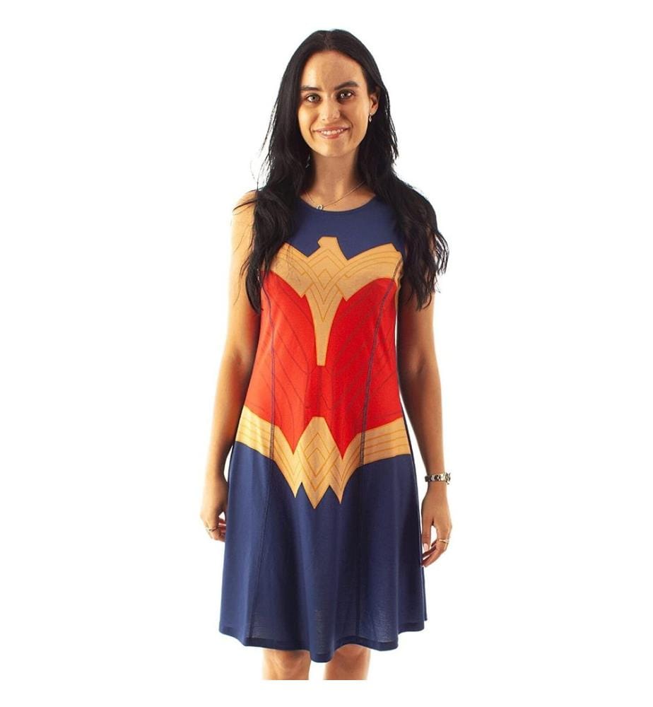 Wonder Woman Womens/Ladies Skater Costume Dress