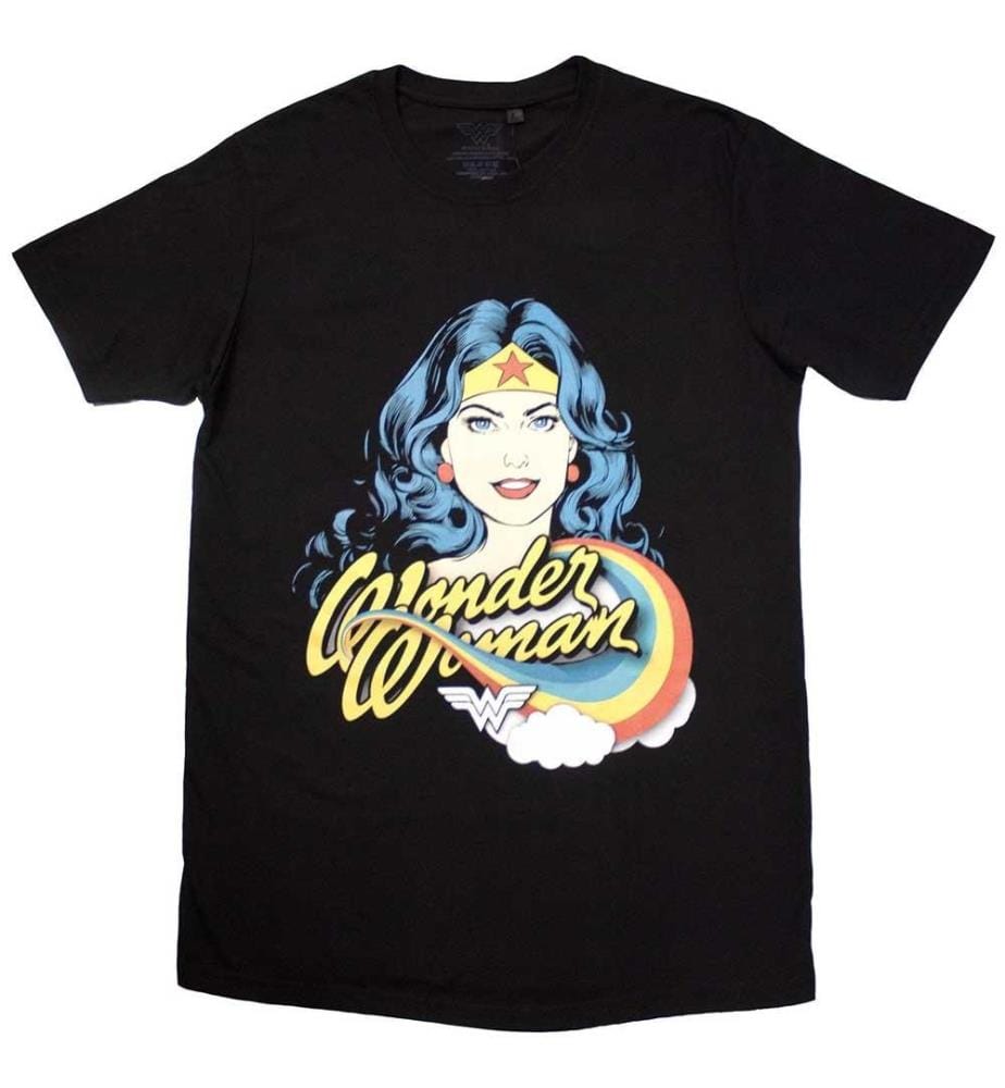 Wonder Woman Unisex Adult Rainbow T-Shirt