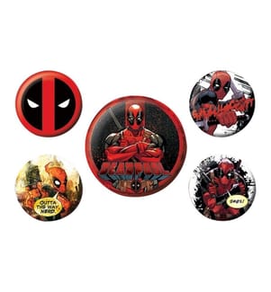 Deadpool - Anstecker-Set 5er-Pack - Kunststoff