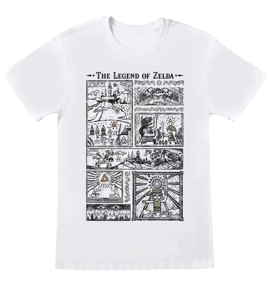 Nintendo Unisex Adult Drawings Legend Of Zelda T-Shirt