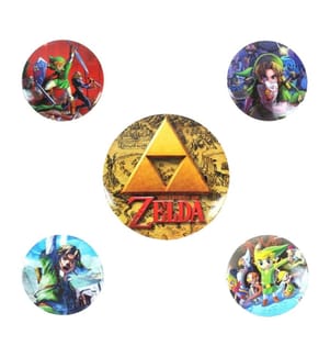 The Legend Of Zelda - Anstecker-Set "Classics" 5er-Pack