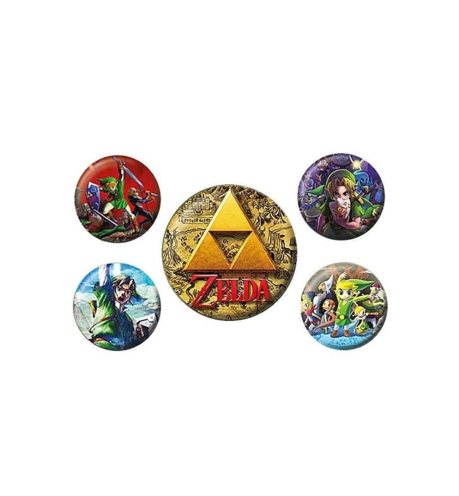 The Legend Of Zelda - Anstecker-Set "Classics" 5er-Pack