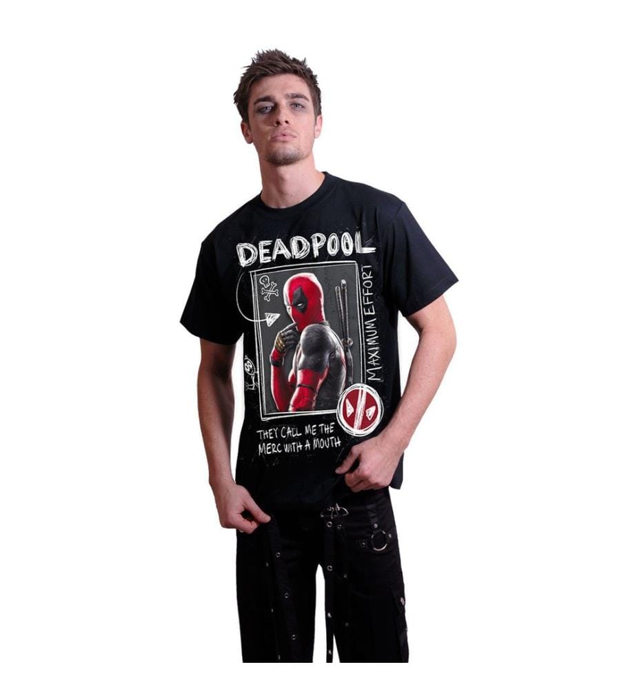 Deadpool & Wolverine - T-shirt motif/style croquis - Adulte