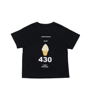 Ice Cream 430 T-Shirt mit Aufdruck – Schwarz