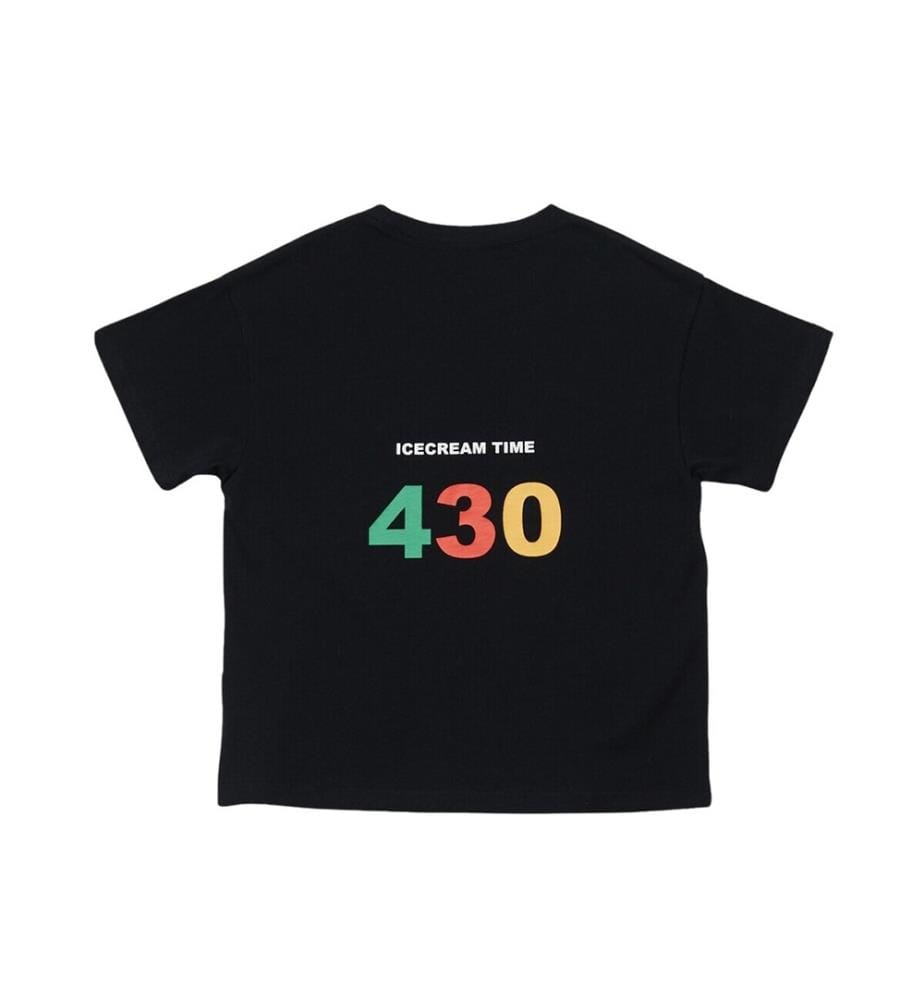 Ice Cream 430 T-Shirt mit Aufdruck – Schwarz