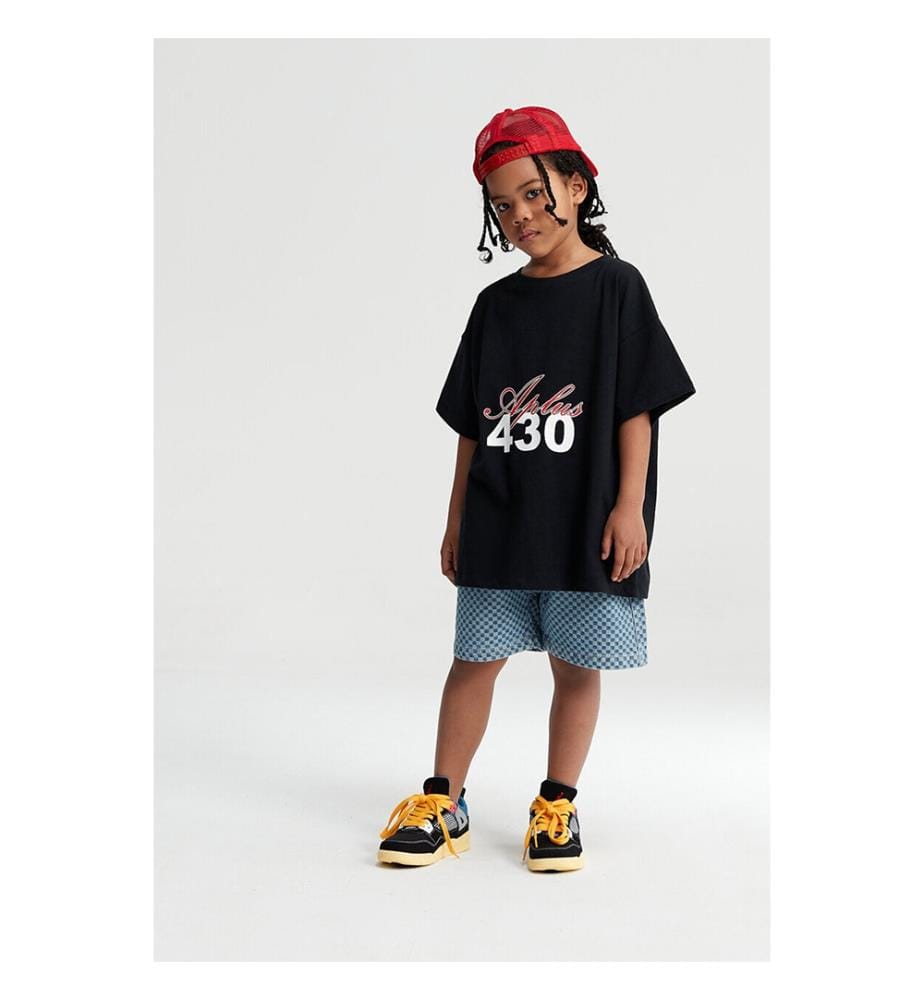 Aplus 430 Dove T-Shirt mit Aufdruck – Schwarz