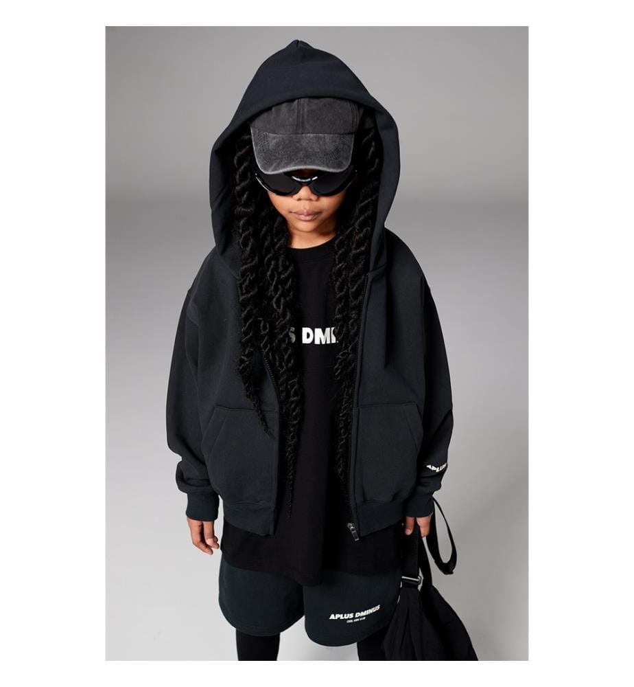 Cool Club Zip-Up Hoodie - Black