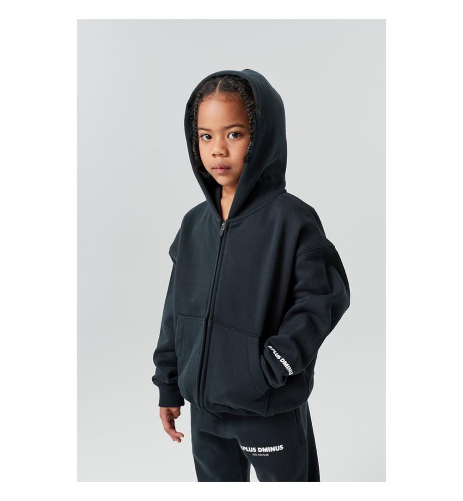 Cool Club Zip-Up Hoodie - Black