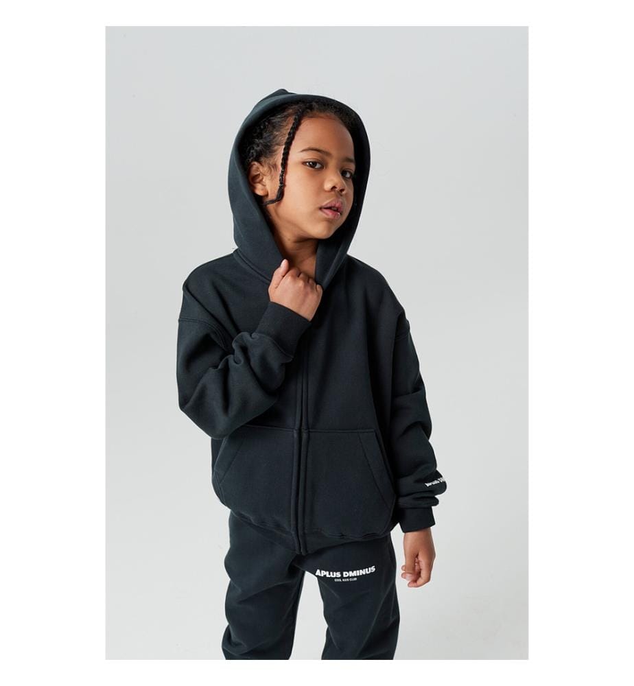 Cool Club Zip-Up Hoodie - Black